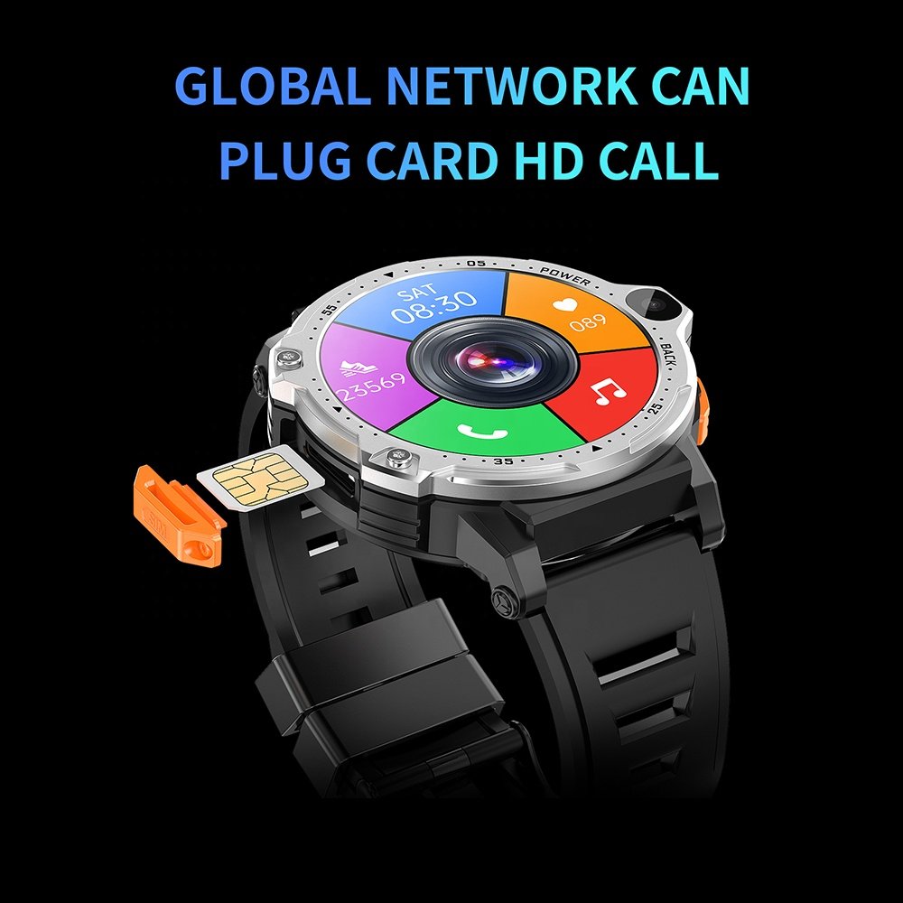 Latest 4G Smart Watch PG999 Wifi GPS NFC Video Smartwatch Phone 1.54" Round Display 800mAh Big Battery Android 8.1 4G Lte Watch
