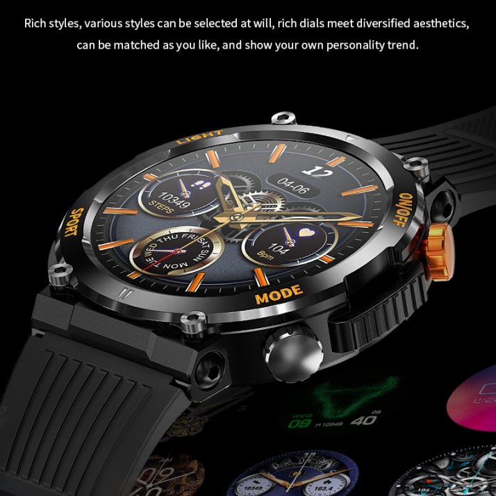Fashion Smart Watch 2023 High Quality Music Control Multiple Sports Modes Rugged Smart Watch For Men
