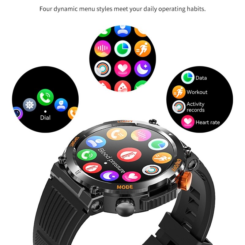 Fashion Smart Watch 2023 High Quality Music Control Multiple Sports Modes Rugged Smart Watch For Men