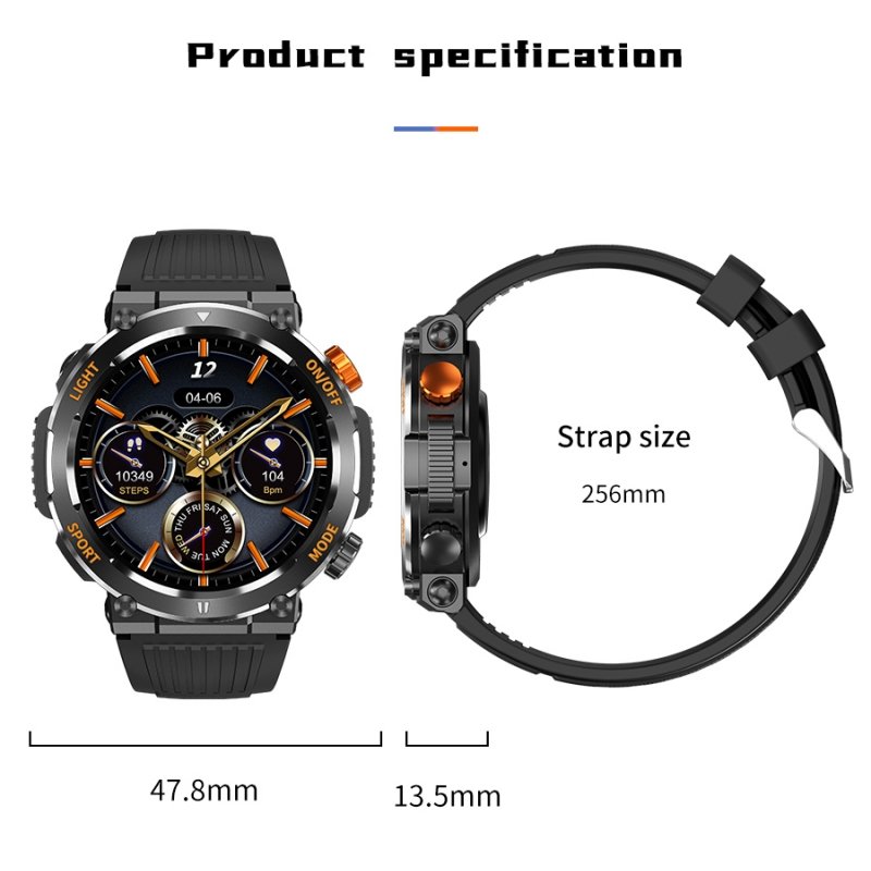 Fashion Smart Watch 2023 High Quality Music Control Multiple Sports Modes Rugged Smart Watch For Men