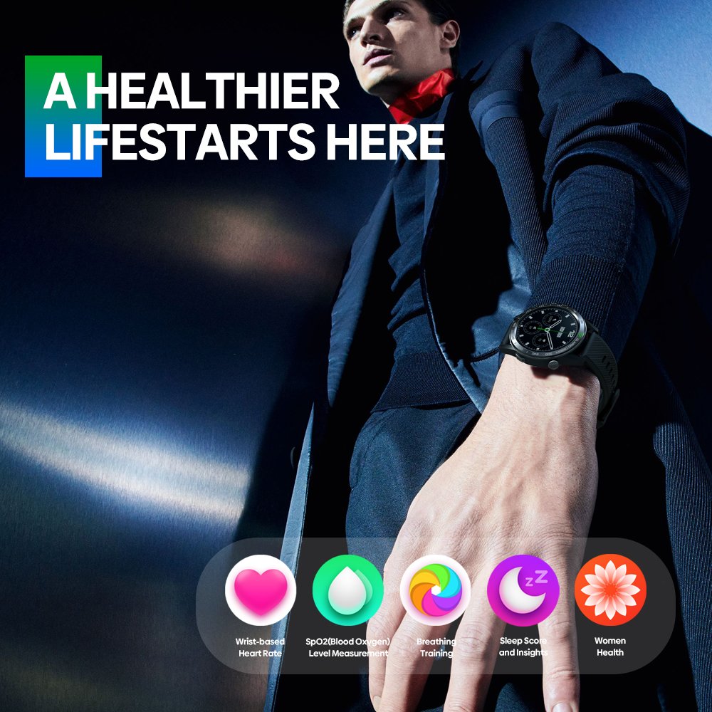 Zeblaze Btalk 3 Smart watch 1.43 inch Voice Calling Smartwatch IP 68 waterproof Heart Rate fitness Smart Bracelet