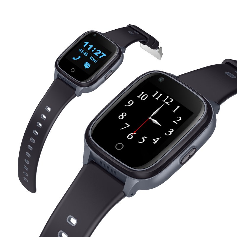 Wonlex 2024 KT17S Waterproof GPS Smart Watch Elderly Hot Sale Video Call Camera 4G SIM Card WiFi iOS Operation Square Shape GSM