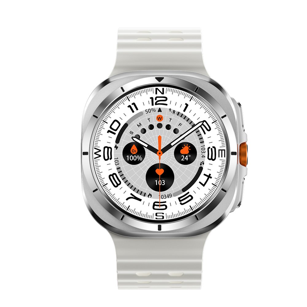 2024 W7 Smart Watch 1.43inch Amoled Compass BT Call Voice Assistant Health Monitoring Heart Rate Outdoor Sport Smart Watch