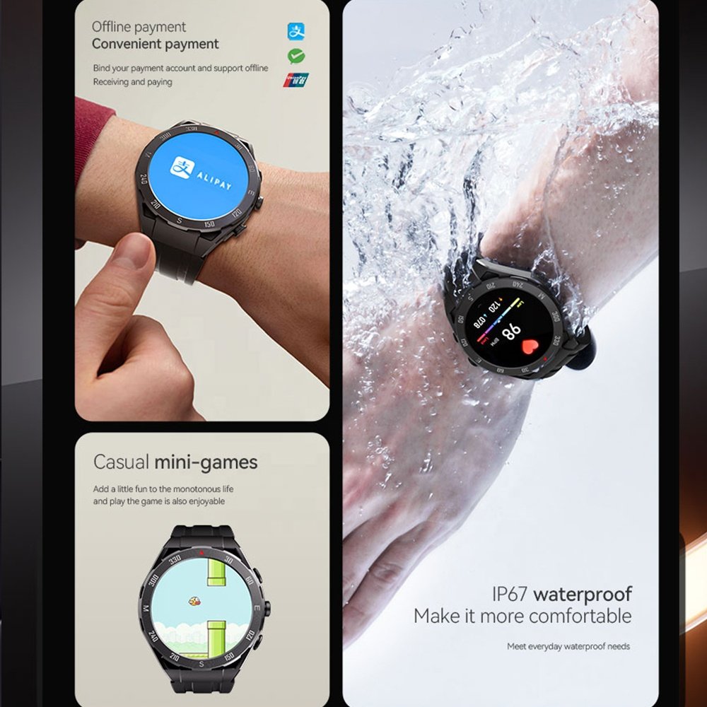 Air Version Ultra Wifi Sports Men Ladies 2 en 1 Earphones Smart Watch With Earbuds