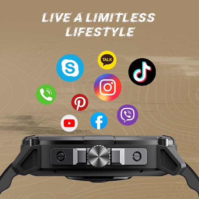2024 Outdoor GPS Round Design Smart Watch for Men 2ATM Waterproof Outdoor Sports 1.38 inch Smartwatch 300mAh Large Battery