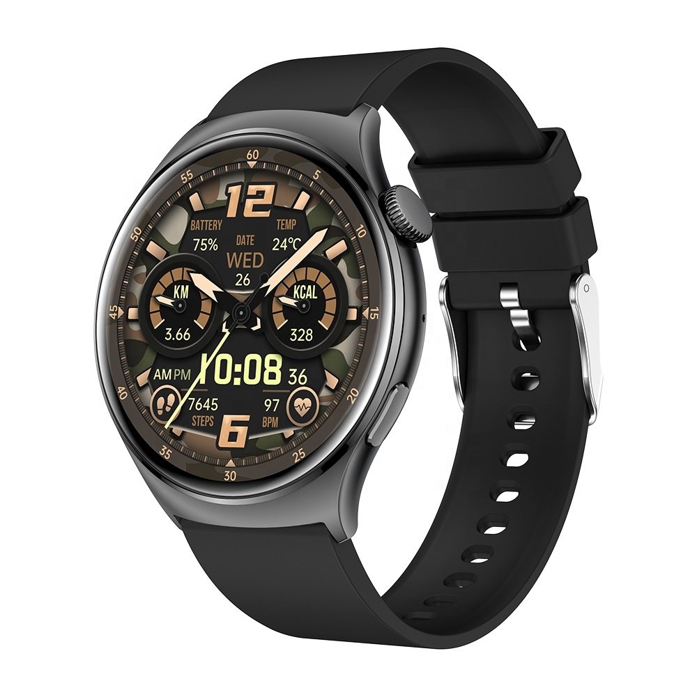 2024 New AMOLED Smart Watch QX10 for Women Ladies' style Fashion Design Smartwatch BT Call Heart Rate Monitor Round Dial Watch
