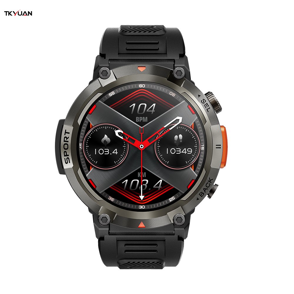 Fashion Round S100 Smartwatch Calling Function Android Watch Mens Waterproof Touch Multiple sports modes Smart Watches
