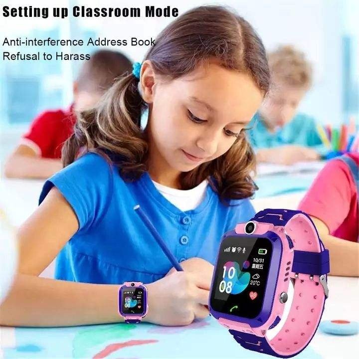 Q12 kids smart watch with sim card IP67 Waterproof sos camera smartwatch phone GPS tracker watch for children