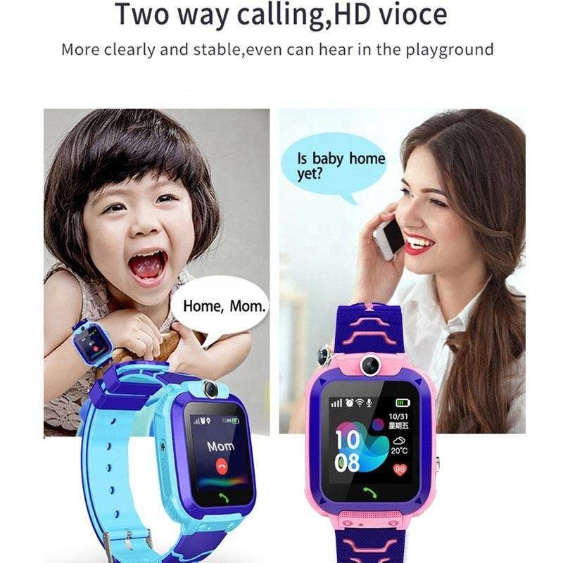 Q12 kids smart watch with sim card IP67 Waterproof sos camera smartwatch phone GPS tracker watch for children