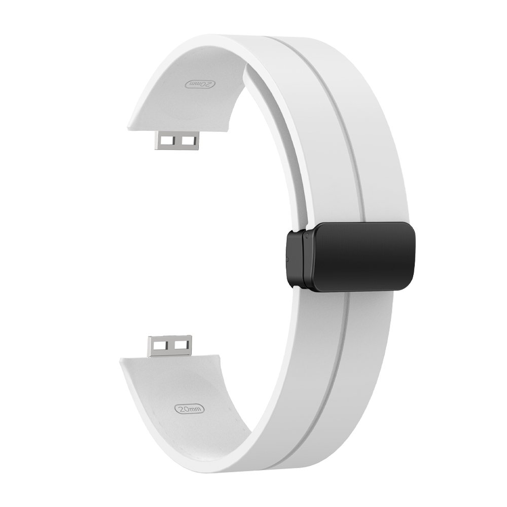 Wholesale Silicon Band for Huawei Watch Fit Bracelet with Magnetic Folding Buckle Soft 20mm Rubber Smart Watch Strap