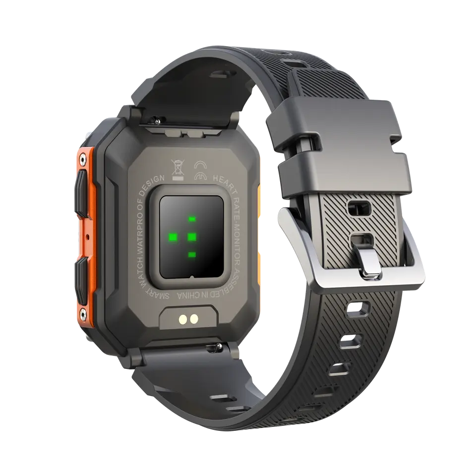 2024 Outdoor Smart Watch for Men BT Call IP68 Waterproof Large Memory Outdoor Sports Smartwatch 380mAh Large Battery