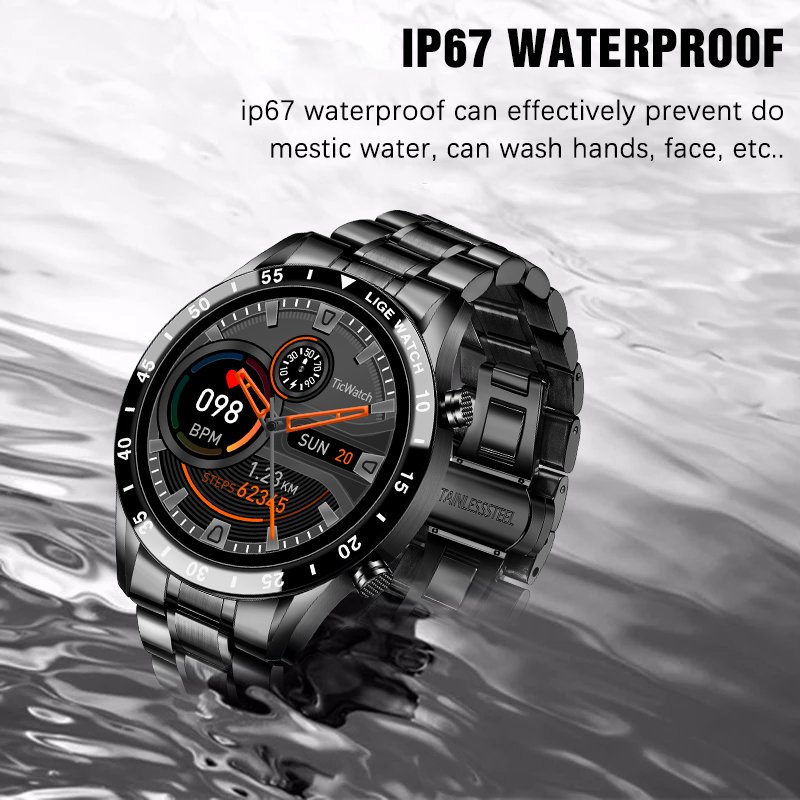 2022 Lige 0189 Fashion Smartwatch Call Heart Rate Monitoring Music Control Waterproof Sports reloj smart watch
