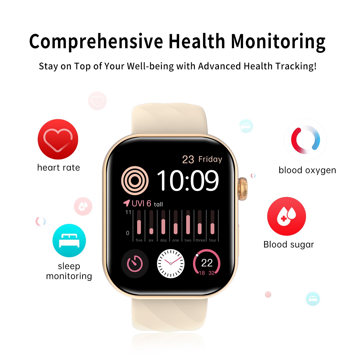 Factory Price Fashion Smartwatch Touch Screen APP Control Women Men Fitness Monitor Camera Feature BT Call Smart Watch