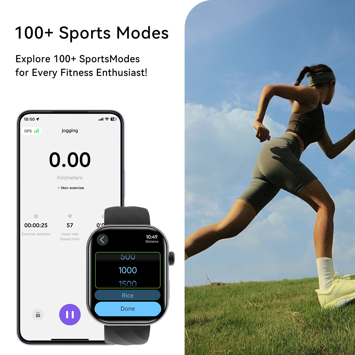 Factory Price Fashion Smartwatch Touch Screen APP Control Women Men Fitness Monitor Camera Feature BT Call Smart Watch