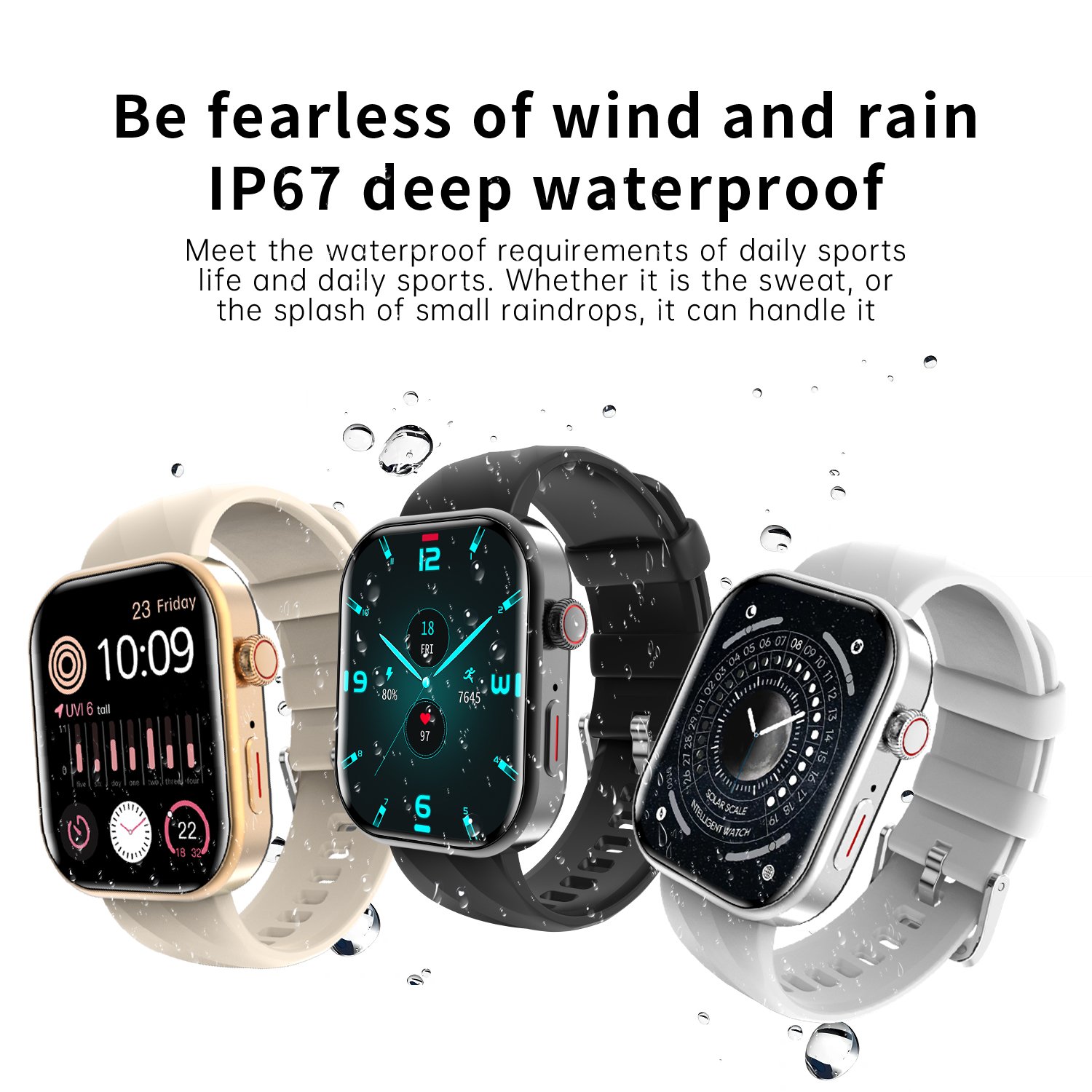 Factory Price Fashion Smartwatch Touch Screen APP Control Women Men Fitness Monitor Camera Feature BT Call Smart Watch