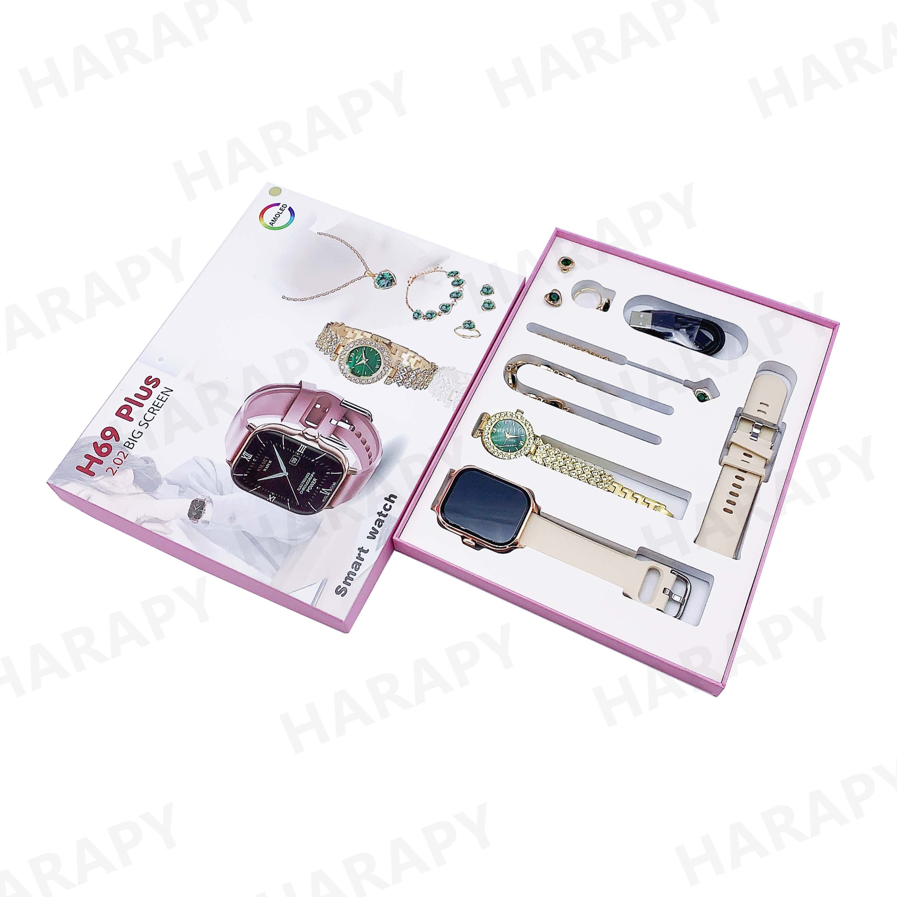H69plus Smart watch two straps 2.01 HD Inch Series 9 S9Promax watch Wireless Charging Series 8 i8 pro max T55 pro max S9 A58