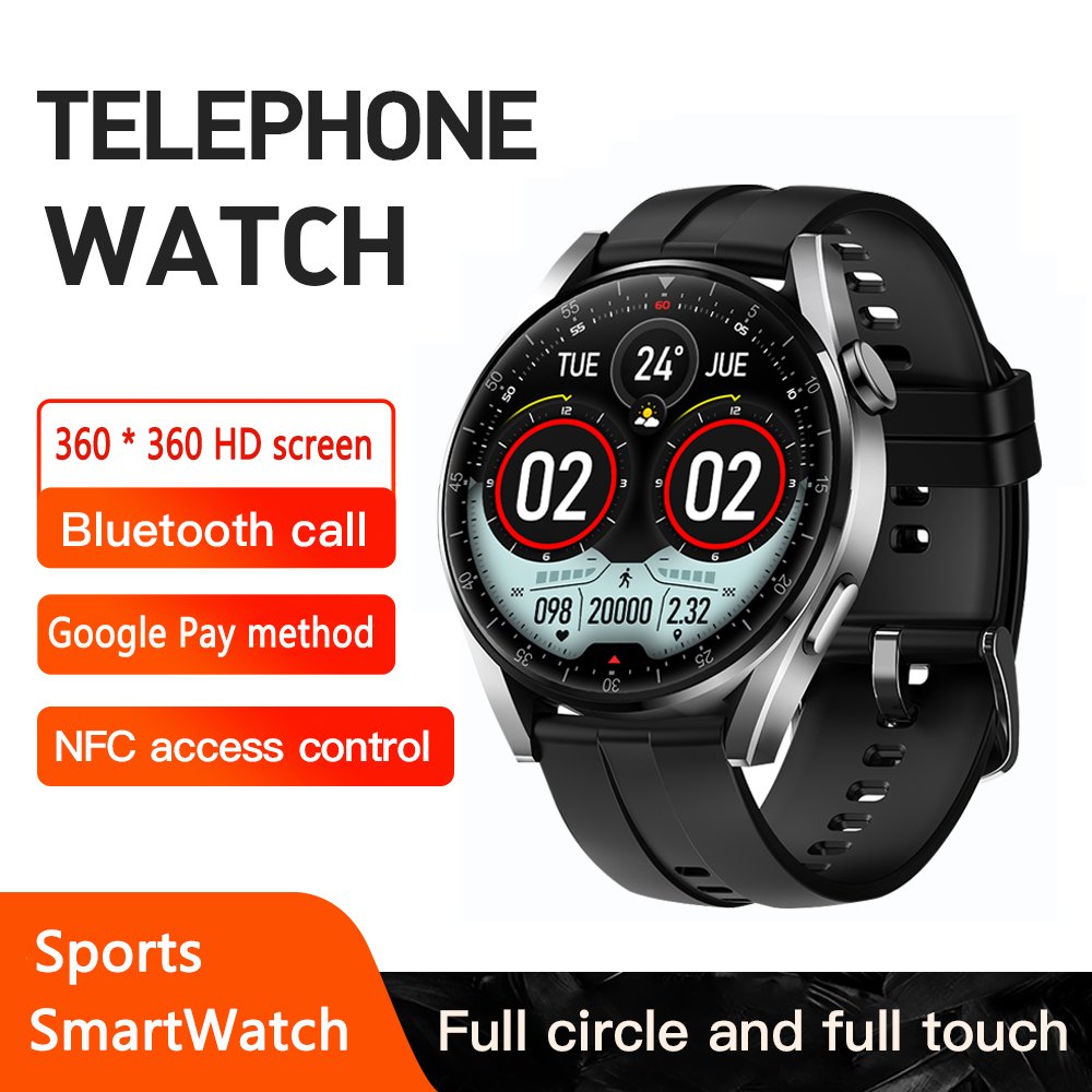 Smart Watch UM95plus Call Voice Assistant Sports Heart Rate And Blood Pressure Monitoring Google Pay NFC Fitness SmartWatch