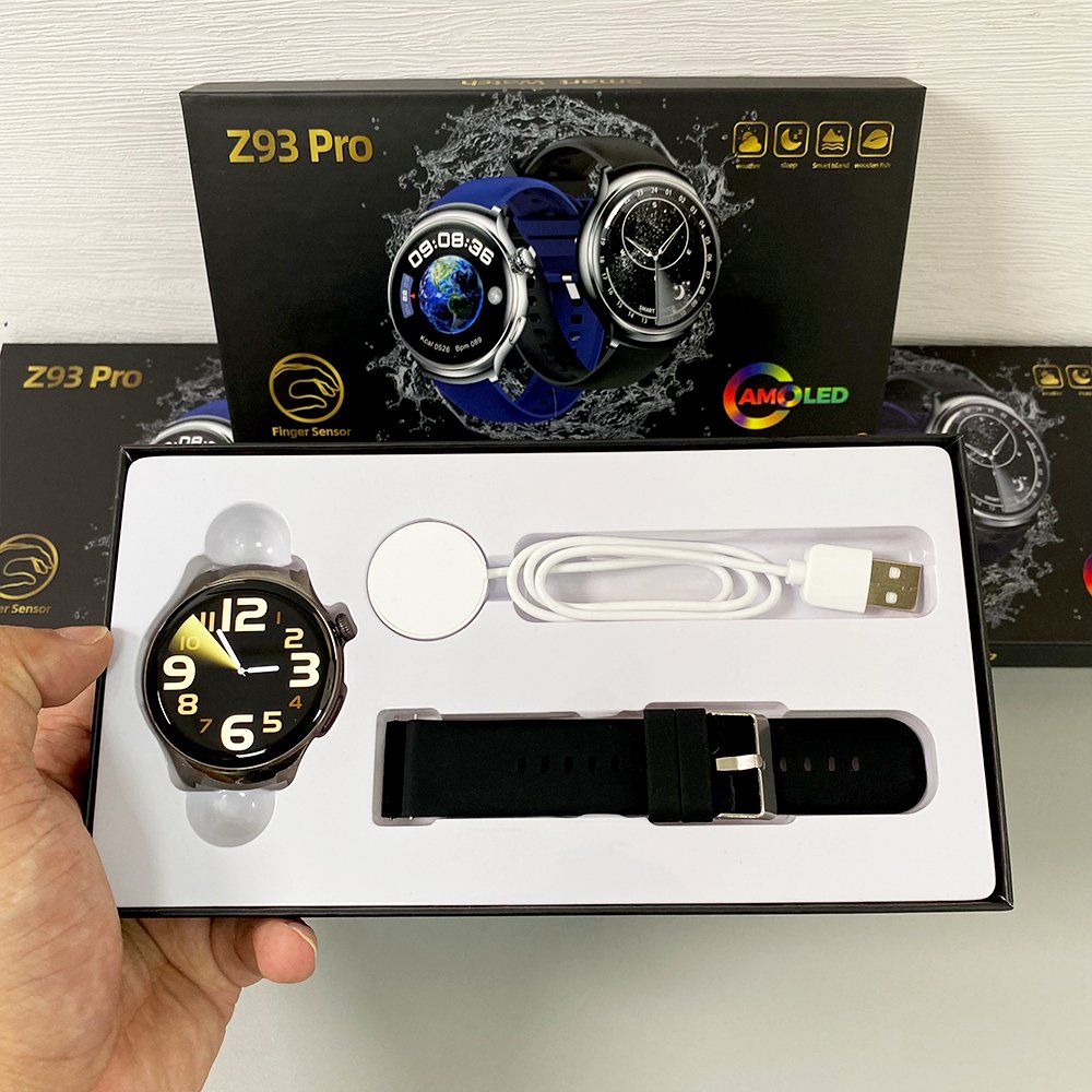 Z93pro Fitness tracker Circular Smartwatch mujer hombre Relojes inteligentes Montres intelligente Heart rate Fashion Smart watch