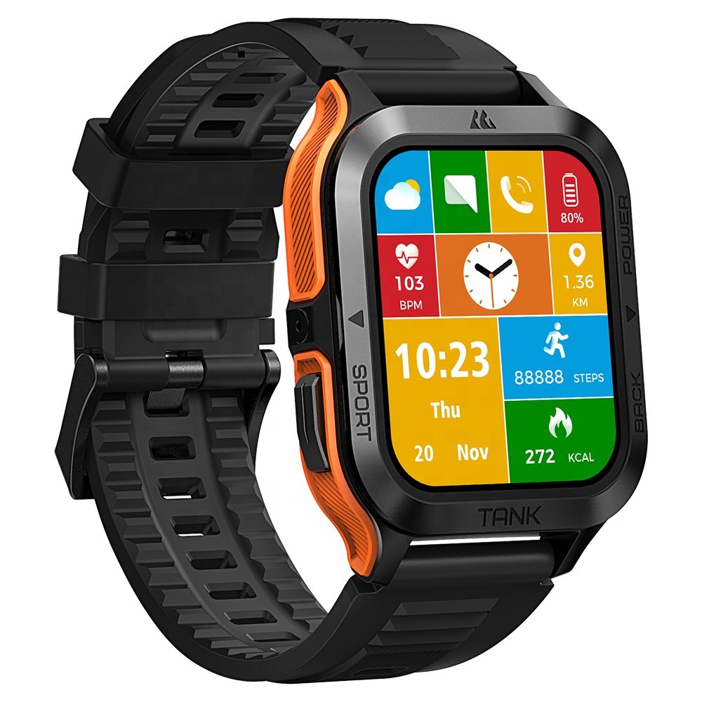Kospet Tank M2 1.85 Inch Outdoor Smart Watch Hd Screen Bt Calling Function Fitness Sports Smartwatch