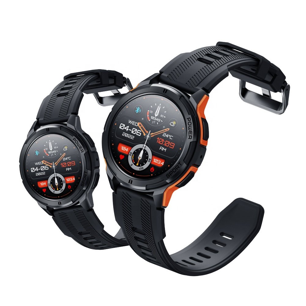 1.43 Inch AMOLED Touch Screen C25 Reloj Smart Watch BT Calling Waterproof Blood Oxygen Fitness Sports Tracker Rugged Smartwatch