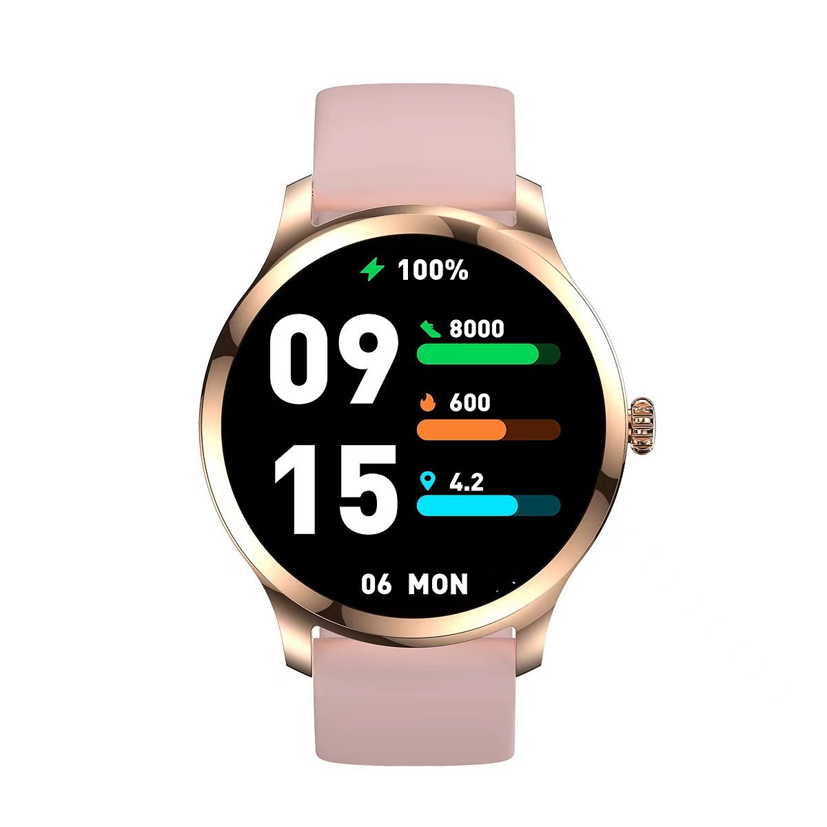 Fashion Goddess 1.32" Round Watch Smart Wristband Lady Women Smart Bracelet Reloj Inteligente Smartwatch Smart Watch