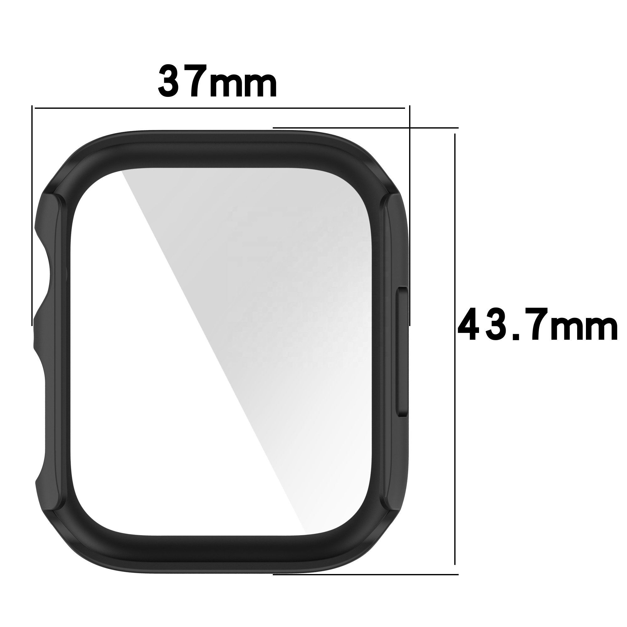 IVANHOE 10 Colors Matte Case for iWatch Series 7 41mm Protective Hard PC Bumper Frame for Apple Watch 7 41 41 mm iwatch7 Cover