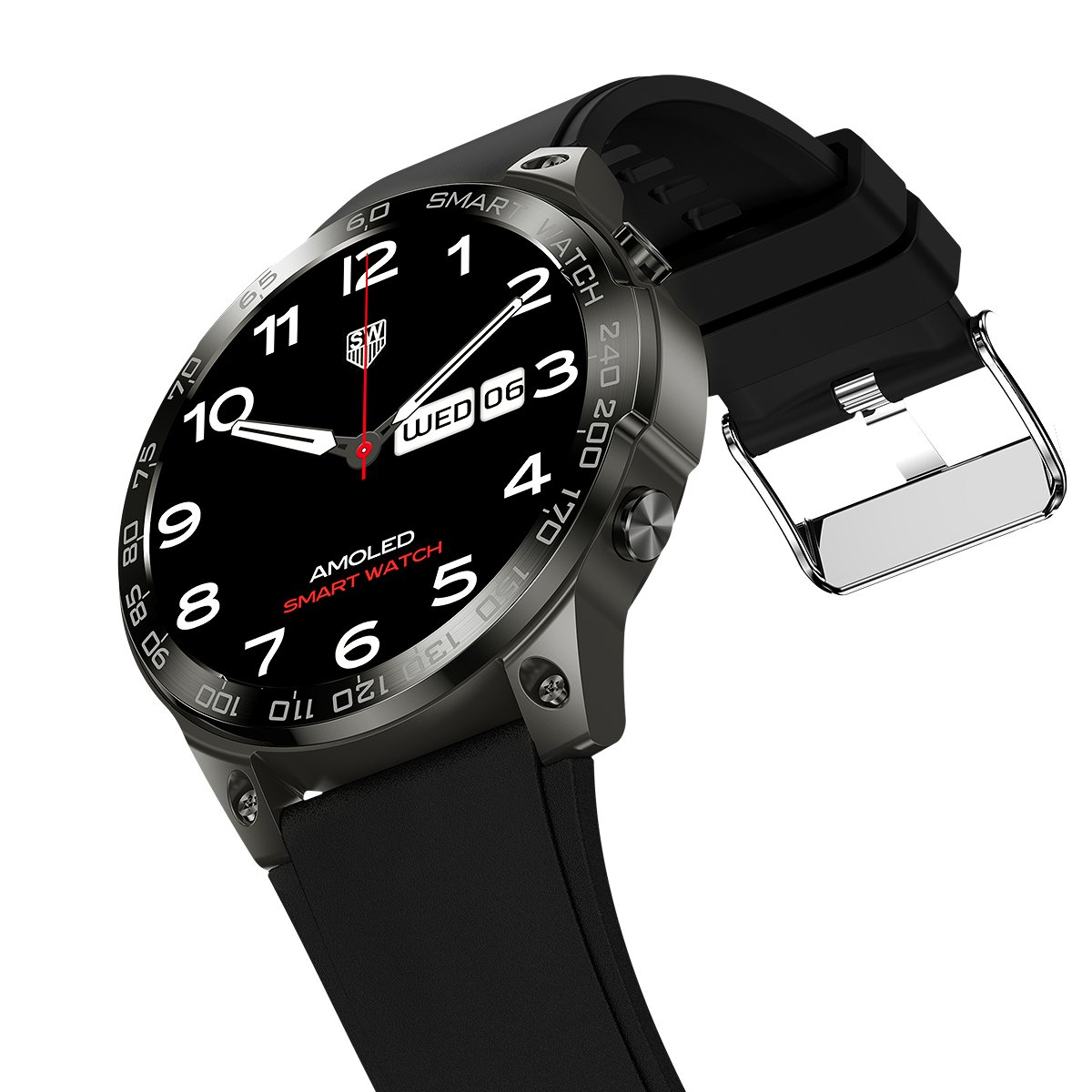 DM50 1.43 Inch AMOLED HD NFC Smartwatch Men BT Calling Smart Watch IP68 Waterproof Fitness Sports for Android Ios