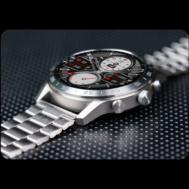 DT70+ Premium Smart Watch for Men 1.45 Inch Large HD Screen with BT Call Voice Assistant Heart Rate Monitor Watch