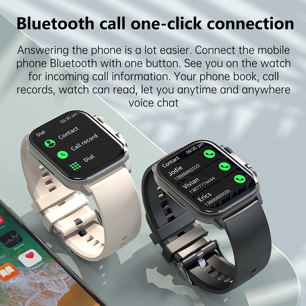 SENBONO HK95 AMOLED smartwatch Men 1.9"HD screen NFC BT call voice control Fitness Tracker Clock women IP68 Smart Watch amoled