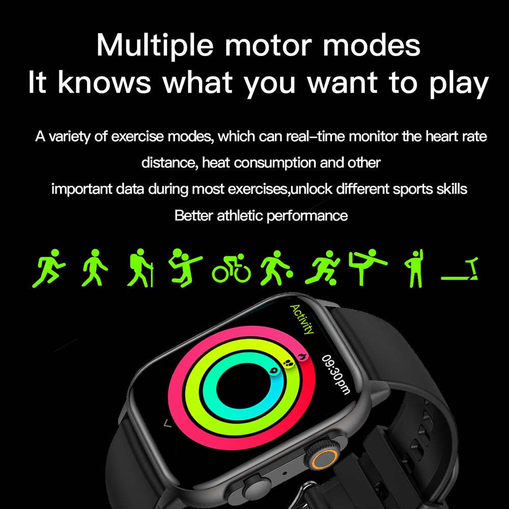 SENBONO HK95 AMOLED smartwatch Men 1.9"HD screen NFC BT call voice control Fitness Tracker Clock women IP68 Smart Watch amoled