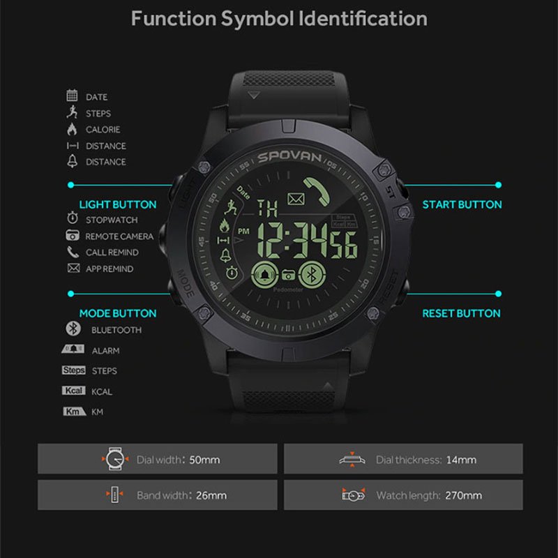 Spovan Always On Water Resistant Low Price Smart Watches