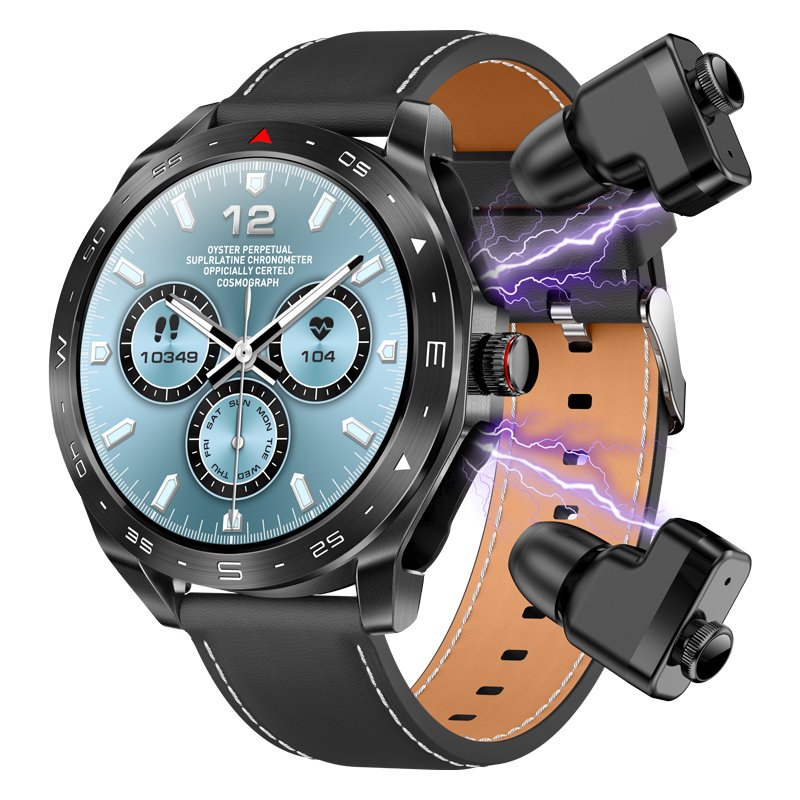 2024 New Smart Watch with TWS 2 in 1 Earbuds fashion smart watch 1.52 inch BT Call T95 Fitness Sports Watch