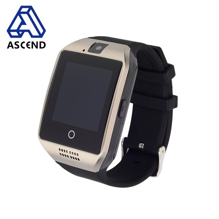 2022 Hot Selling Q18 Wireless Smartwatch Phone with 2.5D Touch Screen Built-in Camera Support SIM GSM VS DZ09 Smart Watch