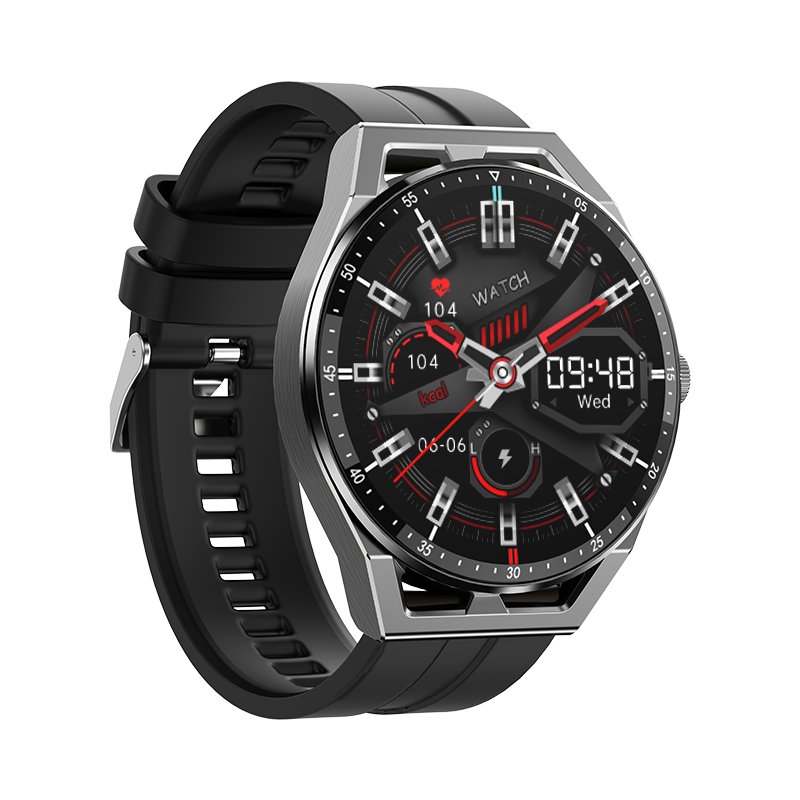 2 in 1 Watch Earphone T20 Smart Watch BT Calling Heart Rate Waterproof Touch Screen Blood Pressure Round 280mah With Earbuds