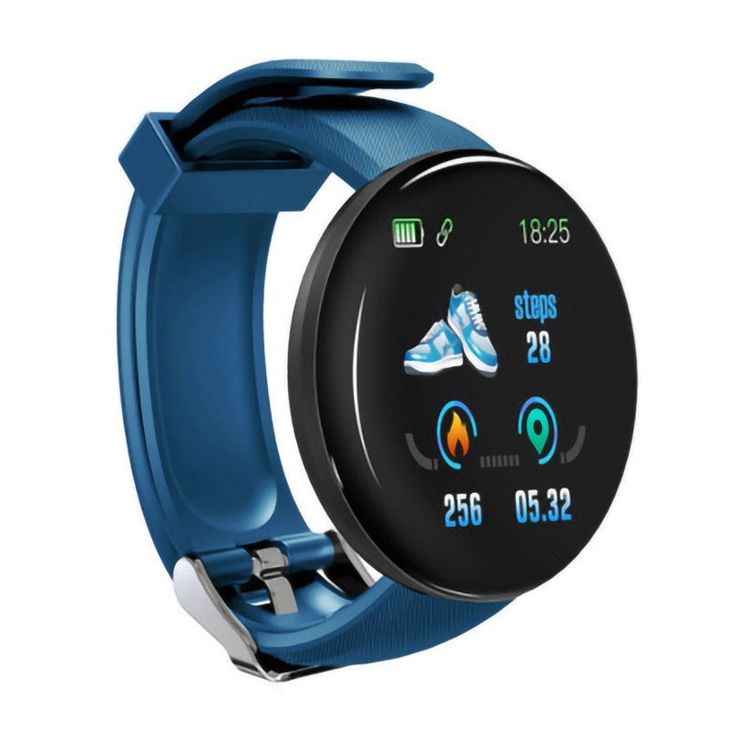 Vintage Waterproof Sport Wrist Band Pedometer Men Women Blood Pressure D18 Smart Watch