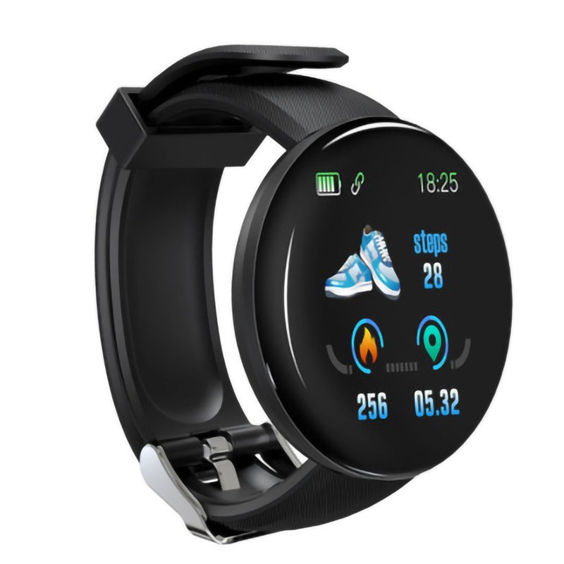Vintage Waterproof Sport Wrist Band Pedometer Men Women Blood Pressure D18 Smart Watch