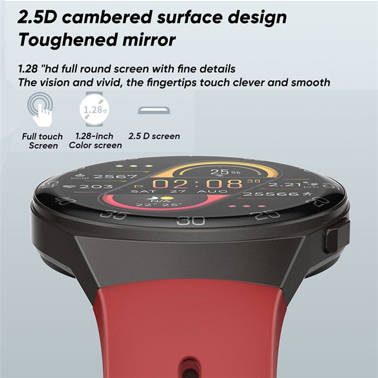 2024 1.28-inch Full Color Touch Screen Sport Smartwatch Men Women Fitness Tracker Waterproof Smart Watch For clock