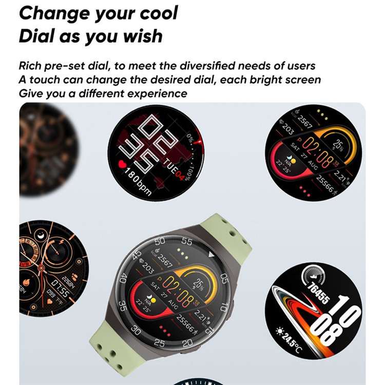 2024 1.28-inch Full Color Touch Screen Sport Smartwatch Men Women Fitness Tracker Waterproof Smart Watch For clock
