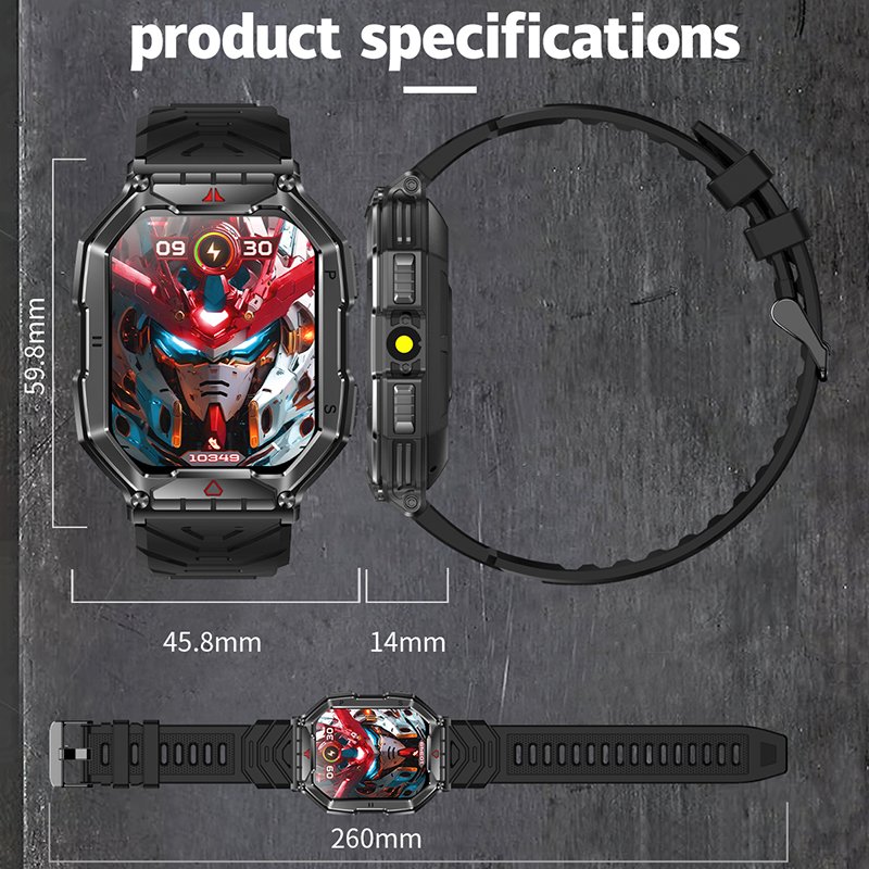 AMOLED Screen Fitness Tracker KR82 Upgrade Smartwatch PK T900 Pro Max L Series 9 8 7 Montre Connecte Smart Watch PK HK9 Pro Plus