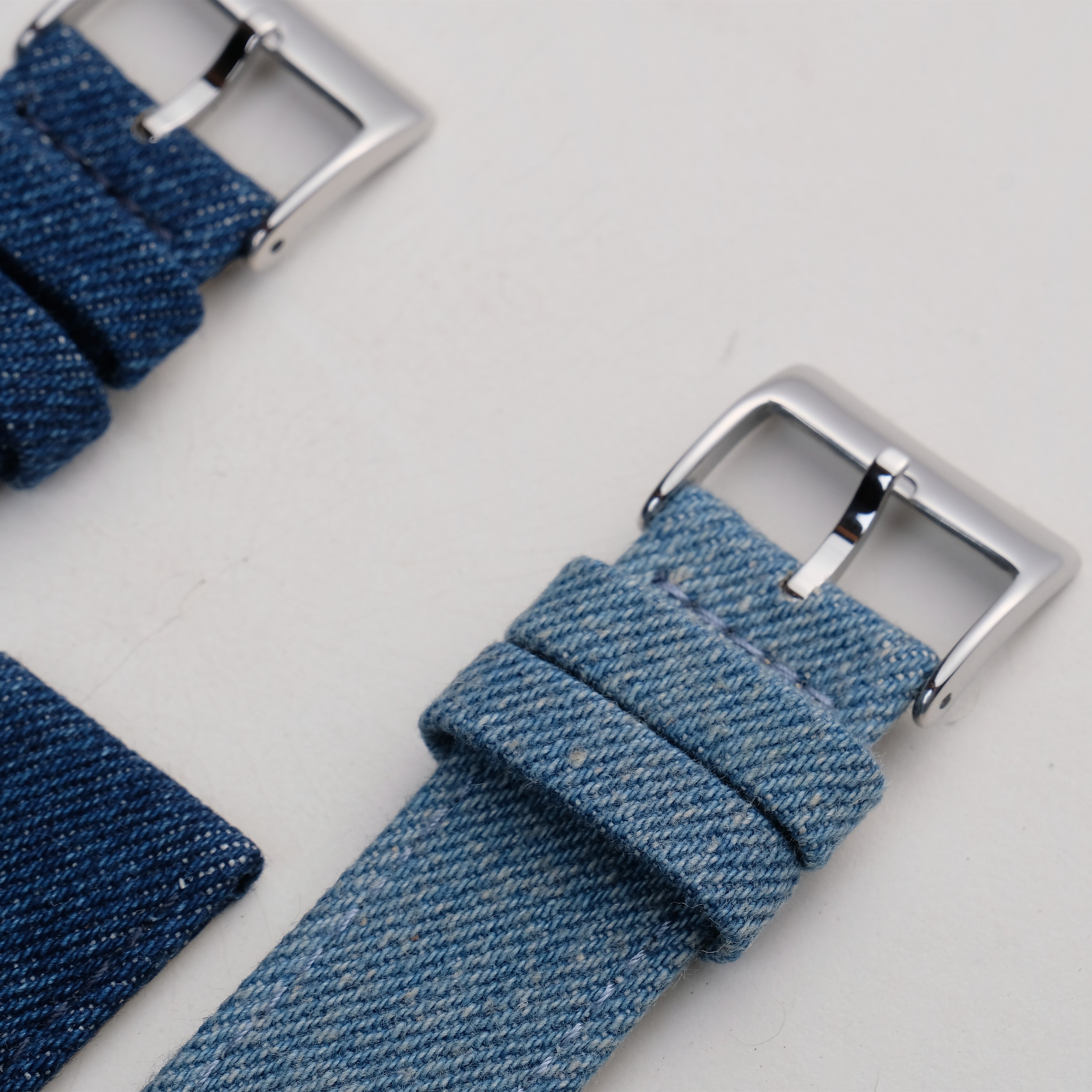 unique hot selling designer exclusive flexible vintage denim canvas smart watch band for Samsung watch 18mm 20mm 22mm
