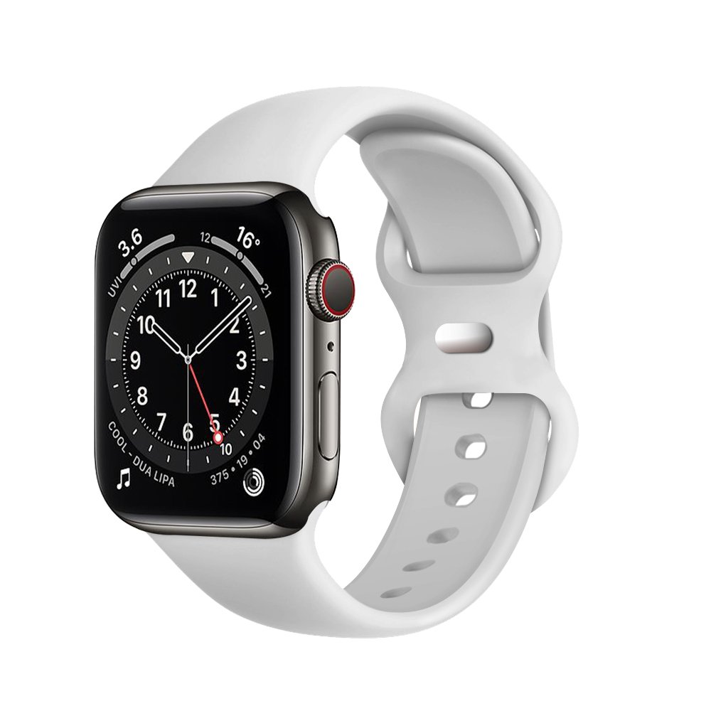 Silicone Watch Band For Apple Watch Series 7 6 5 4 3 2 1 Soft Replacement Smart Watch Strap For iwatch 38 40 41 42 44 45 mm