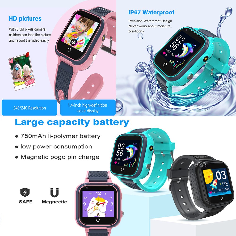Watch supplier New design wearable devices children safety SOS GPS 7 funny games flashlight smart watch A10 kids watches