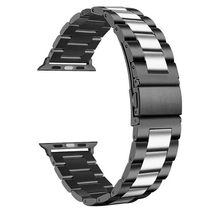 38/40mm 42/44mm for apple watch band Stainless Steel Metal three bead smart watch Strap for Apple Watch iWatch strap