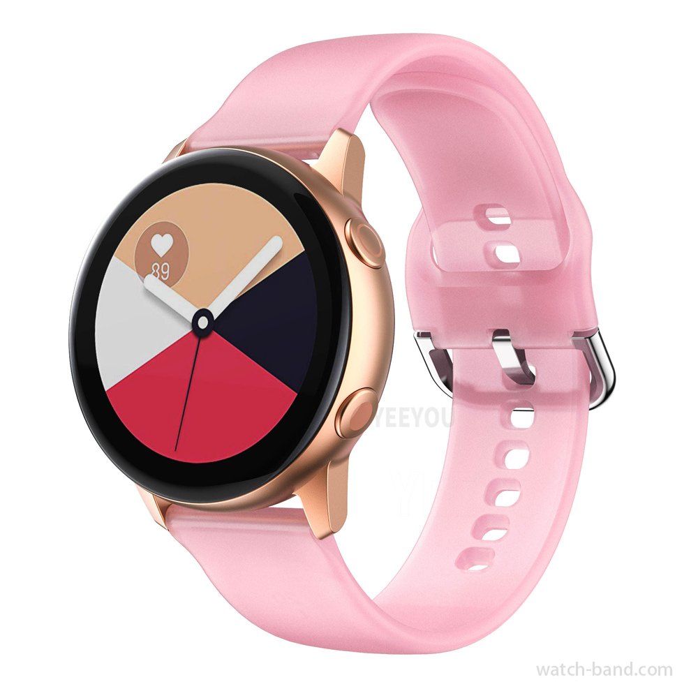 Silicone Rubber Night Vision Glitter Smart Watch Bands for Active 2 for Samsung strap galaxy watch 7 strap smart watch