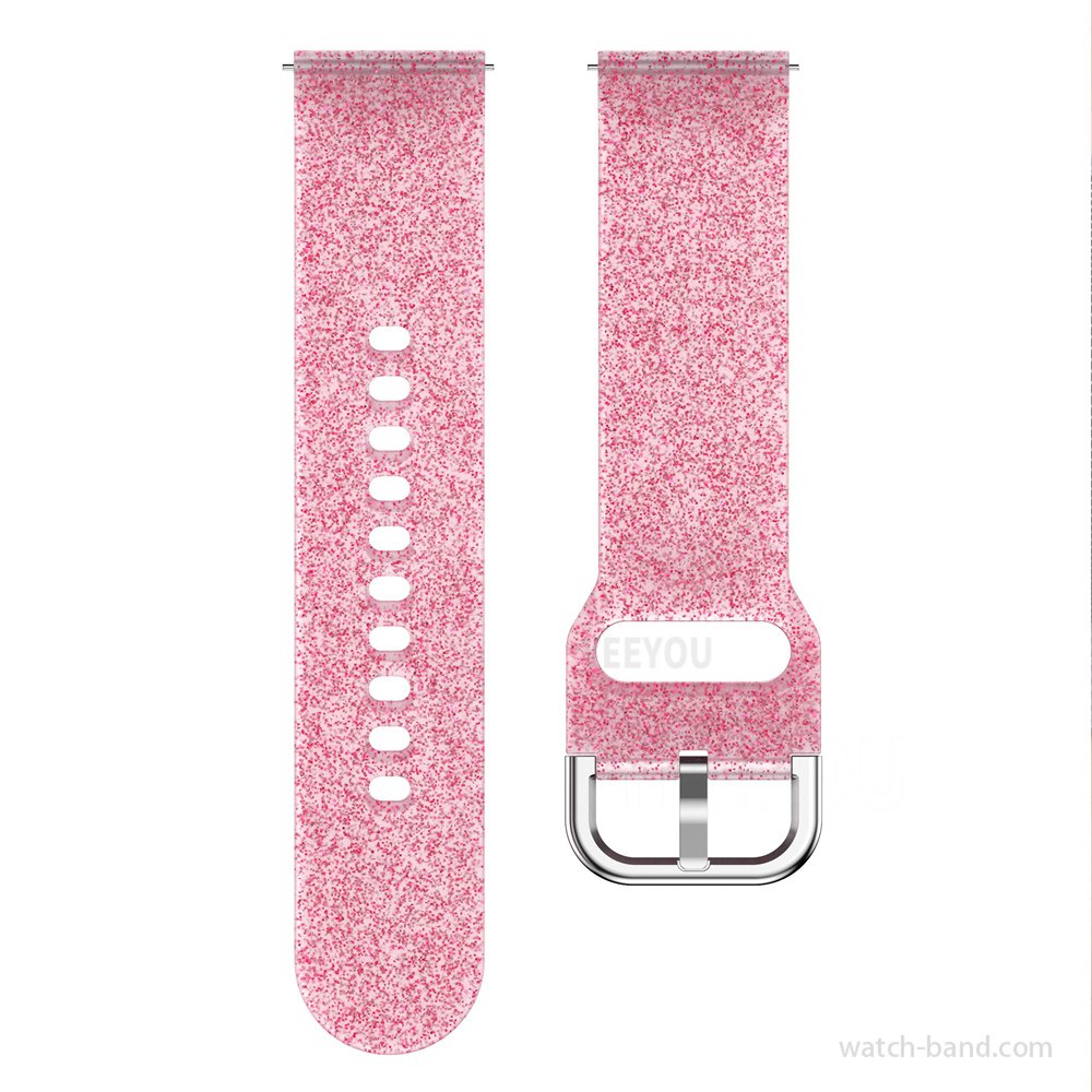 Silicone Rubber Night Vision Glitter Smart Watch Bands for Active 2 for Samsung strap galaxy watch 7 strap smart watch