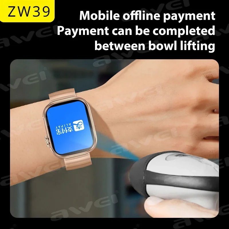 Hot selling ZW39 Health Sport Cheap Smart Watch Men Women Heart Rate Monitor Android IOS Smartwatch Call With Encoder Flashlight