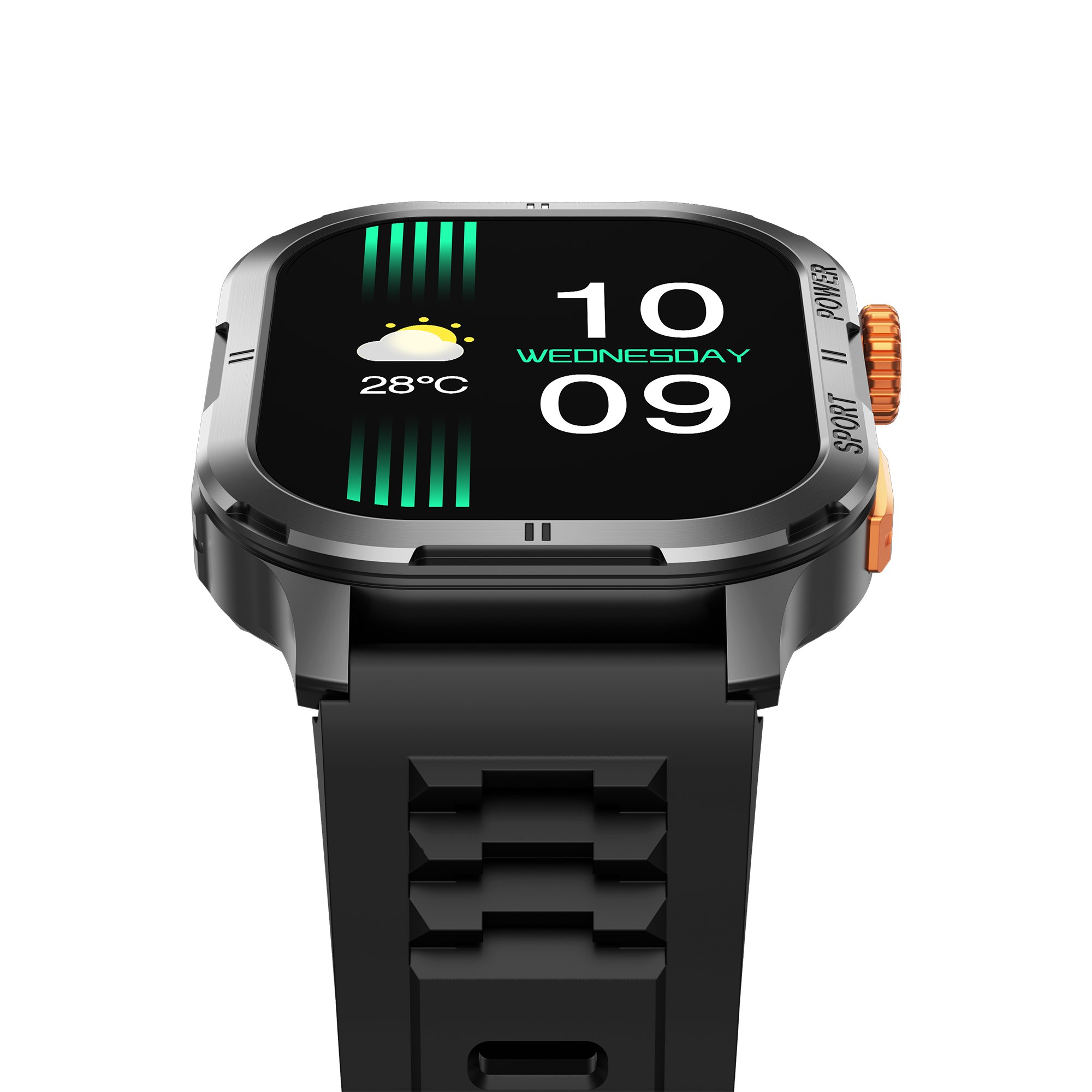 350Mah Blood Pressure Smartwatch IP68 Waterproof M63 AMOLED Screen Smart Watch Exercise Modes BT Calling Health Monitoring CE