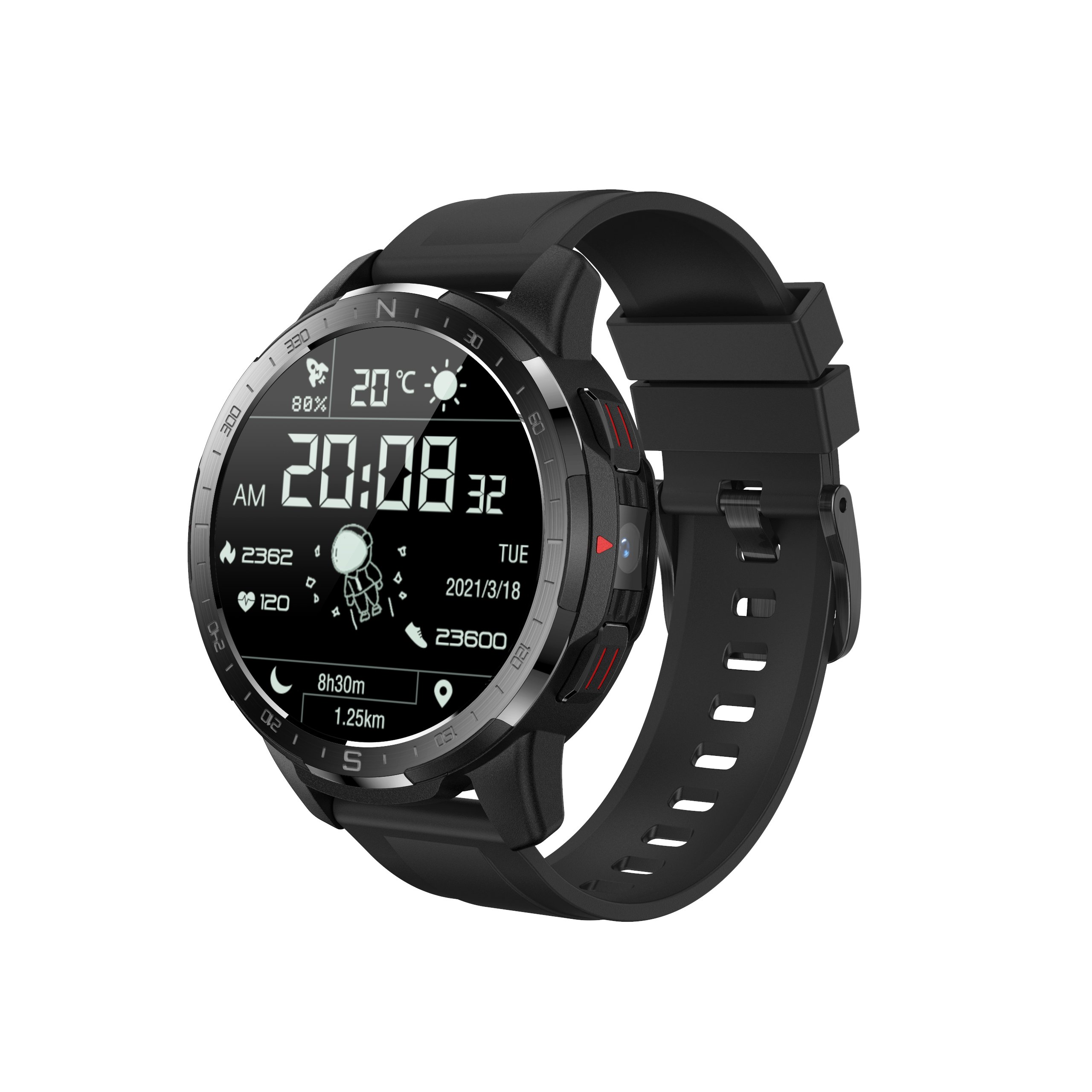 Android 9.1 Smart Watch 4G Android Smart Watch WIFI GPS GSM BT SIM Connected 4G IP68 Waterproof With Auxiliary docking APP