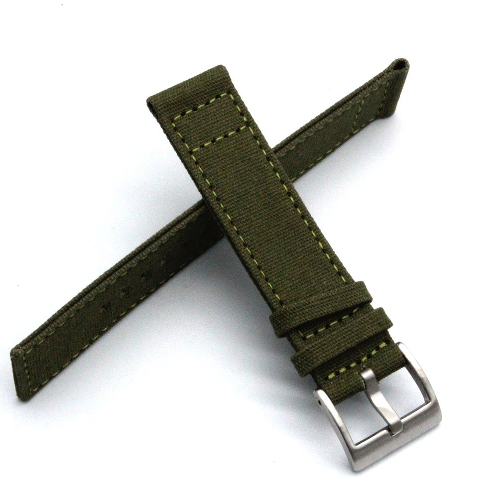 2024 Yunse New Design Premium Quality Sailcloth Fabric Canvas Watch Straps Quick Release 18 20 22 24mm Suitable for Smart Watch