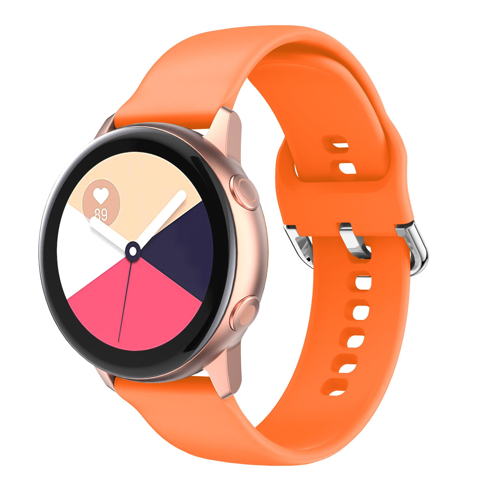 2024 high quality multi-color various rubber customized silicone smart watch strap band for galaxy active 2 Samsung watch bands
